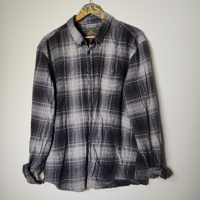 Primark Men's Shirt - Black/Grey - XXL on Productcaster.