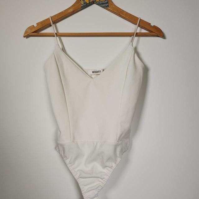 Missguided Women's Bodysuit - White - 6 on Productcaster.