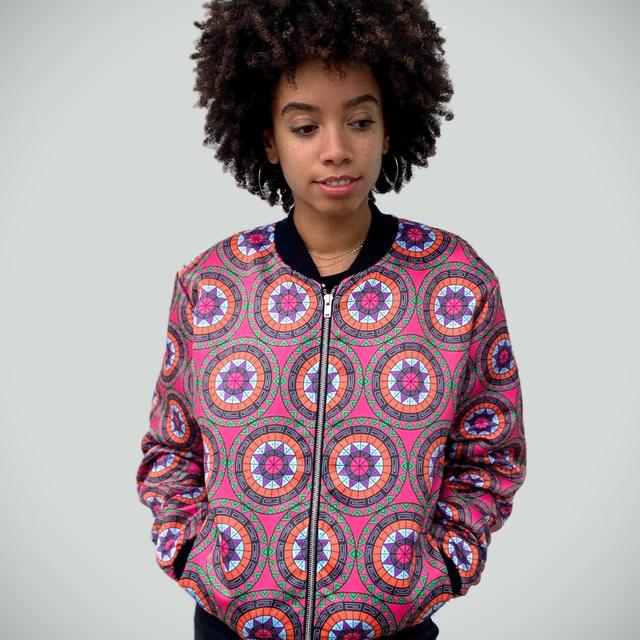 Women's Bomber Jacket - Multi/Pink - UK 20 on Productcaster.