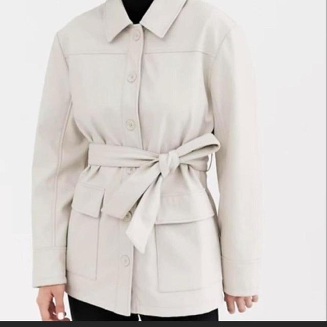 Topshop Women's Shacket Jacket - Cream - M on Productcaster.