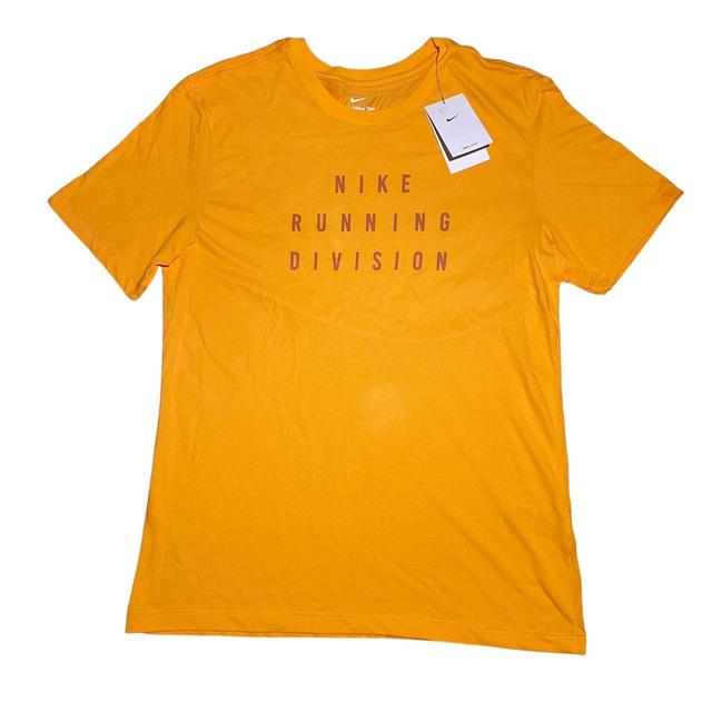 Nike Men's T-shirt - Orange/White - M on Productcaster.