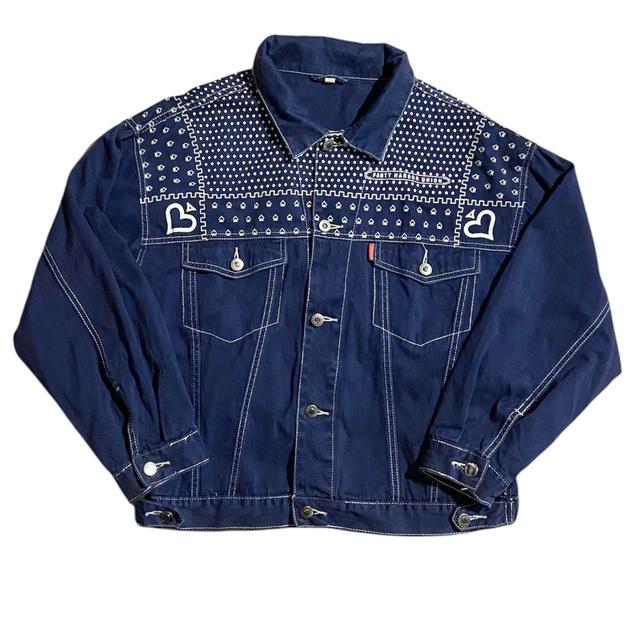 Vintage Women's Cotton Jacket - Navy - One size on Productcaster.