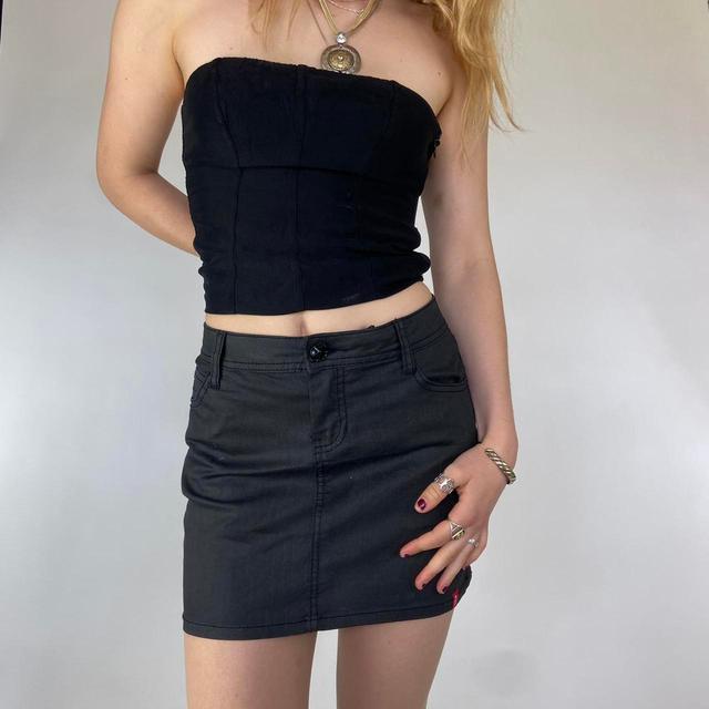 Vintage Women's Mini Skirt - Black - UK 10 on Productcaster.