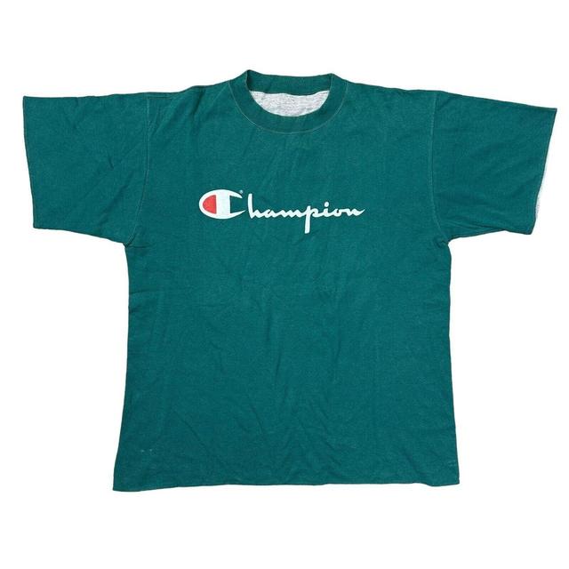 Champion Men's T-shirt - Green - M on Productcaster.