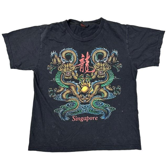 Vintage Men's T-shirt - Black - L on Productcaster.