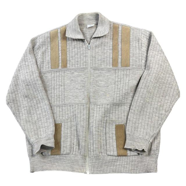 Vintage Men's Jumper - Grey - L on Productcaster.