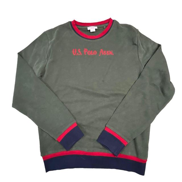 Vintage Women's Sweatshirt - Green - L on Productcaster.