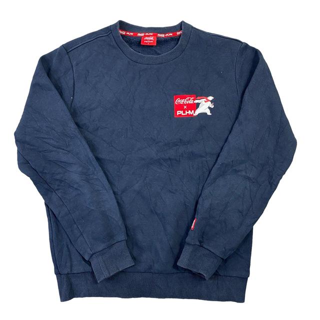 Coca-Cola Men's Sweatshirt - Blue - M on Productcaster.