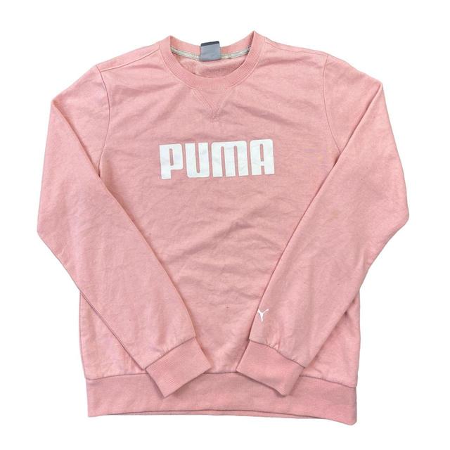 Puma Women's Sweatshirt - Pink - M on Productcaster.