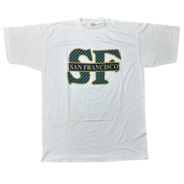 Vintage Men's T-shirt - White - L on Productcaster.