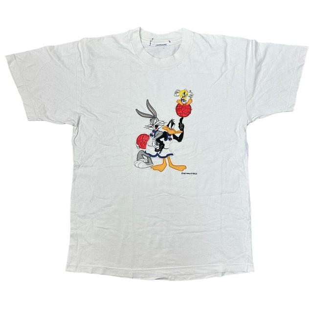 Looney Tunes Men's T-shirt - White - M on Productcaster.