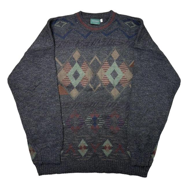 Vintage Men's Jumper - Grey - XXL on Productcaster.