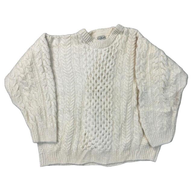 Vintage Women's Jumper - Cream - L on Productcaster.