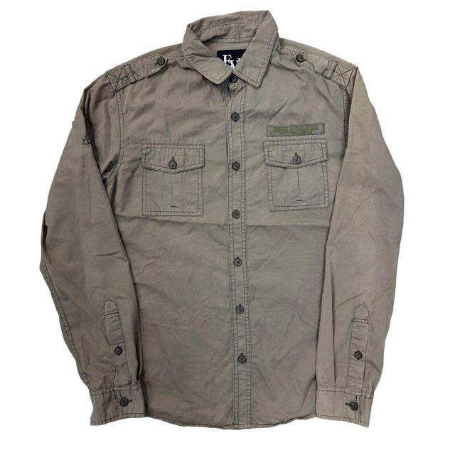 Evisu Men's Shirt - Green - M on Productcaster.