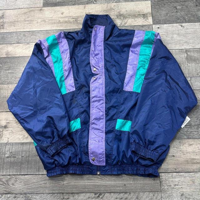 Vintage Men's Jacket - Blue - XL on Productcaster.