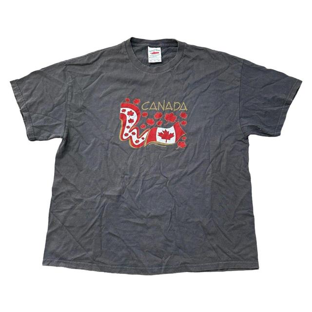 Vintage Men's T-shirt - Grey - XL on Productcaster.