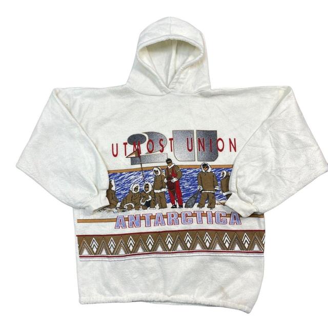 Vintage Men's Sweatshirt - White - M on Productcaster.