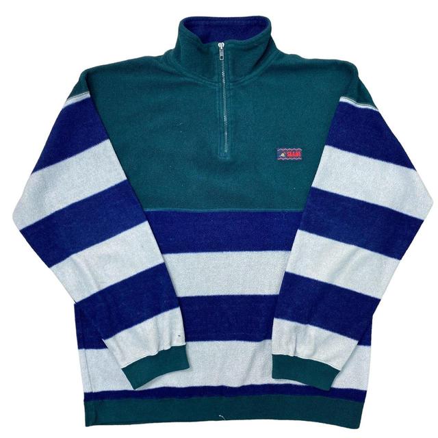 Vintage Men's Sweatshirt - Green - L on Productcaster.