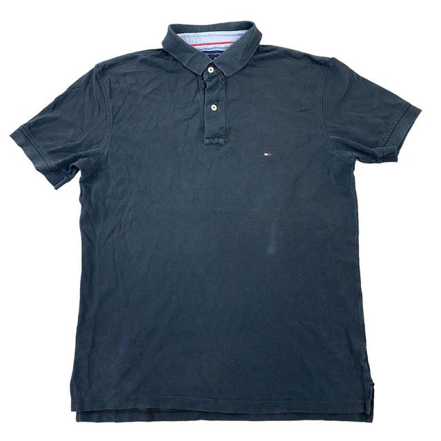 Tommy Hilfiger Men's Polo shirt - Black - L on Productcaster.