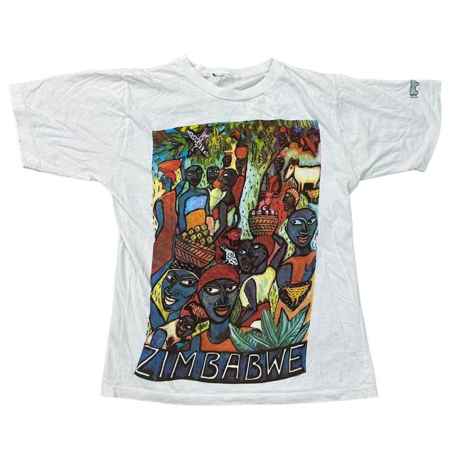 Vintage Men's T-shirt - White - XS on Productcaster.