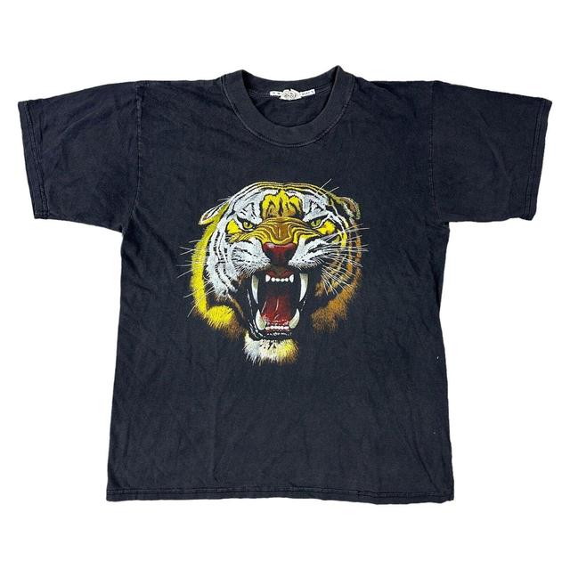 Vintage Men's T-shirt - Black - XL on Productcaster.