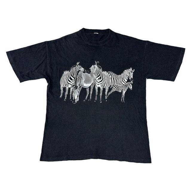 Vintage Men's T-shirt - Black - L on Productcaster.