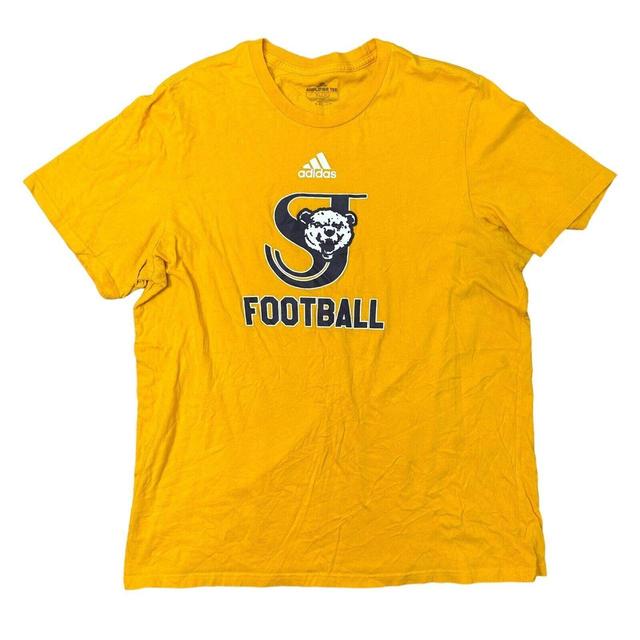 Adidas Men's T-shirt - Yellow - XL on Productcaster.