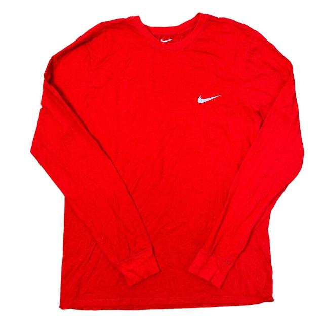 Nike Men's T-shirt - Red - L on Productcaster.