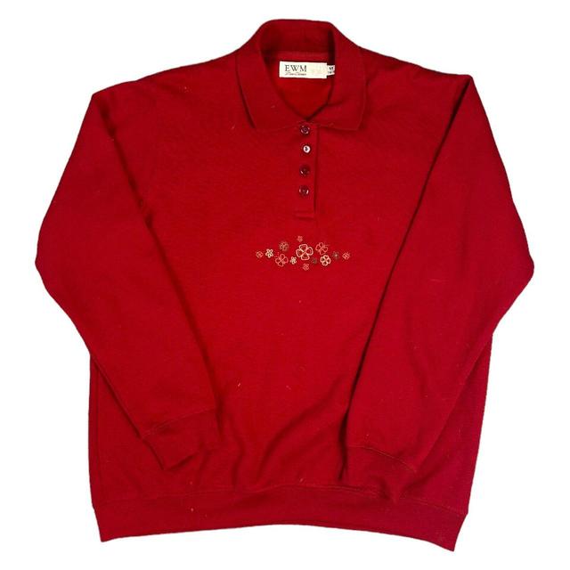 Vintage Women's Sweatshirt - Red - M on Productcaster.