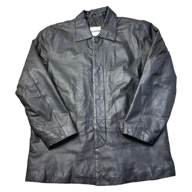 Vintage Men's Coat - Black - L on Productcaster.