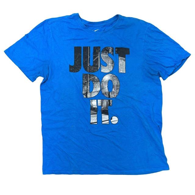 Nike Men's T-shirt - Blue - L on Productcaster.