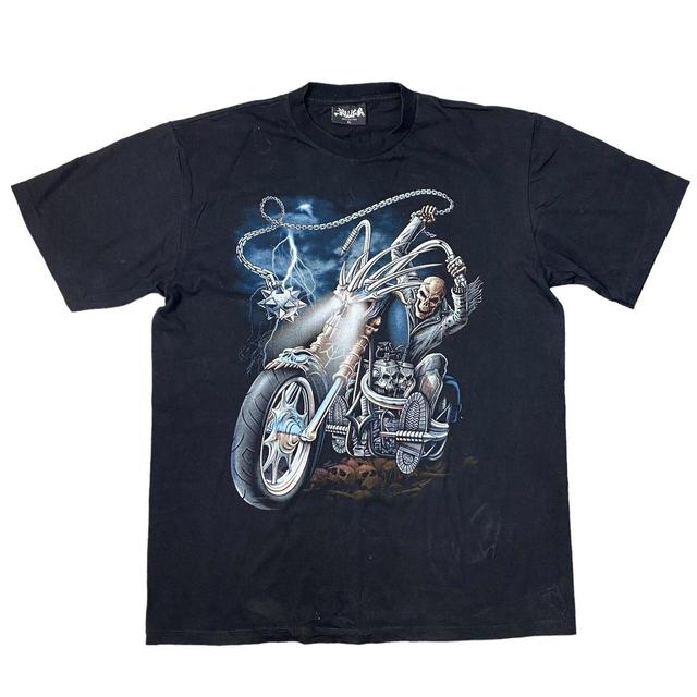 Vintage Men's T-shirt - Black - XL on Productcaster.