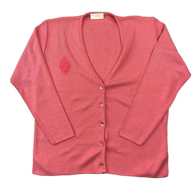 Vintage Women's Jumper - Pink - L on Productcaster.