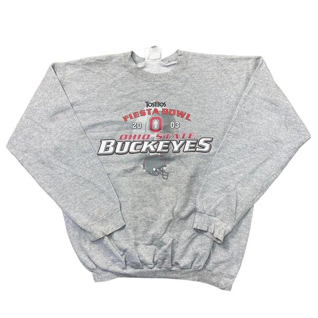 Vintage Men's Sweatshirt - Grey - M on Productcaster.