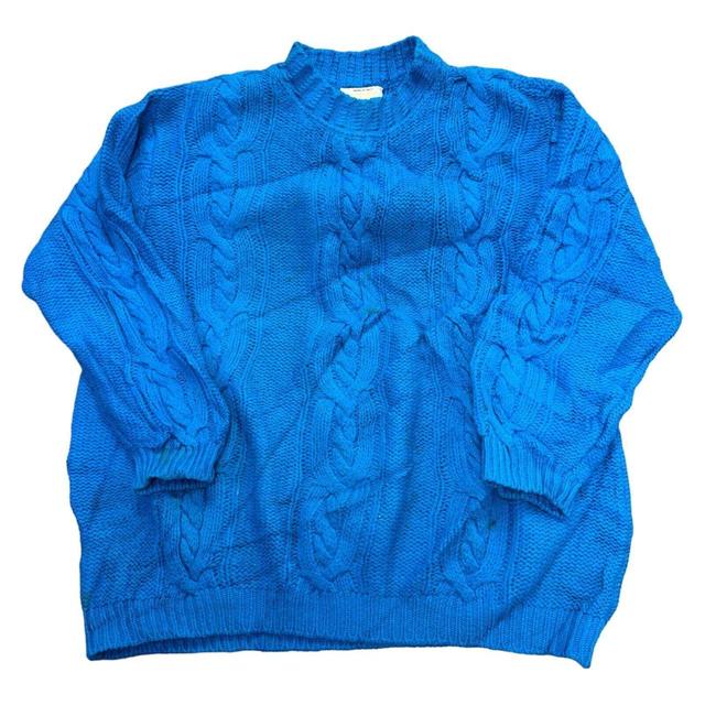 United Colors of Benetton Men's Jumper - Blue - L on Productcaster.