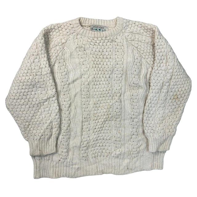 Vintage Women's Jumper - Cream - L on Productcaster.