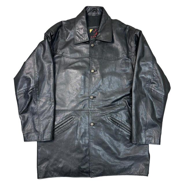 Vintage Men's Coat - Black - L on Productcaster.