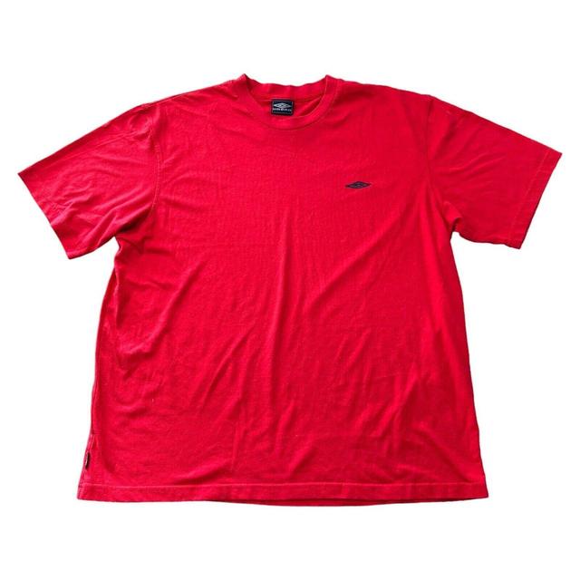 Umbro Men's T-shirt - Red - XXL on Productcaster.