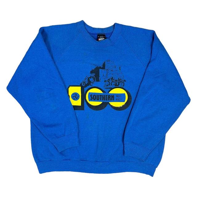 Screen Stars Men's Sweatshirt - Blue - L on Productcaster.