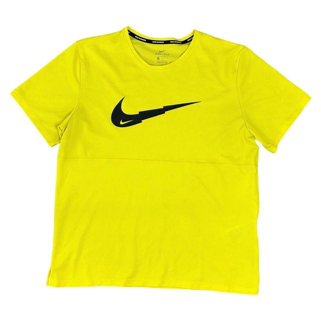 Nike Men's T-shirt - Yellow - L on Productcaster.