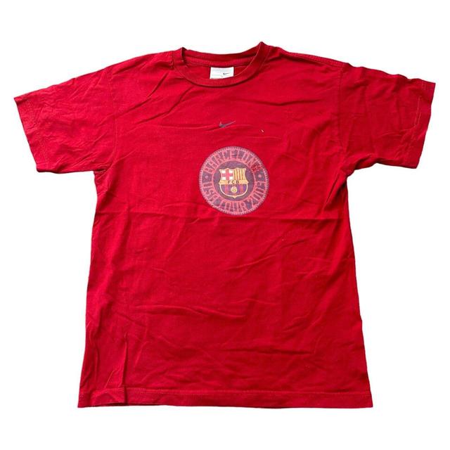 Nike Men's T-shirt - Red - L on Productcaster.