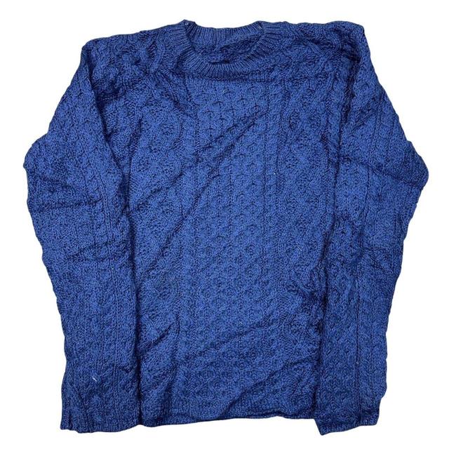 Vintage Men's Jumper - Blue - XS on Productcaster.