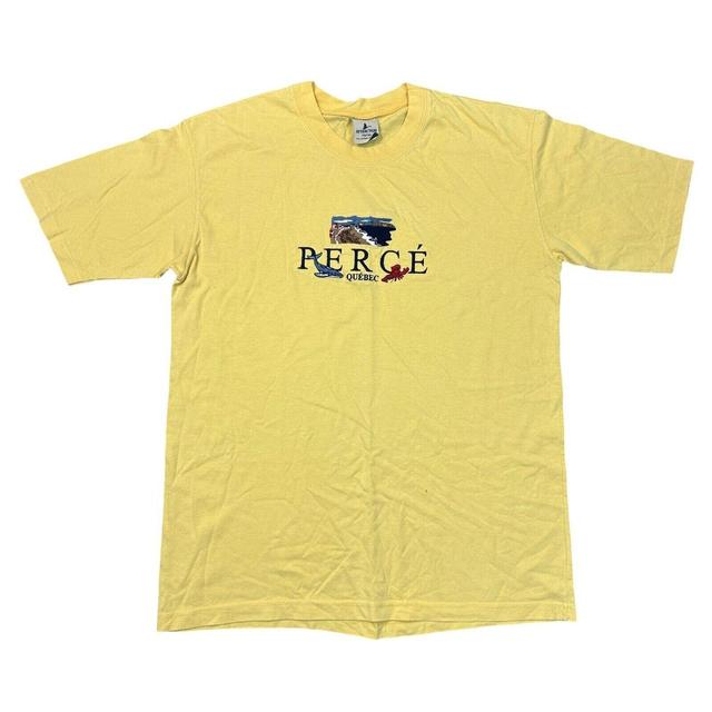 Vintage Men's T-shirt - Yellow - XL on Productcaster.