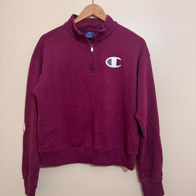 Champion Women's Sweatshirt - Purple - L on Productcaster.