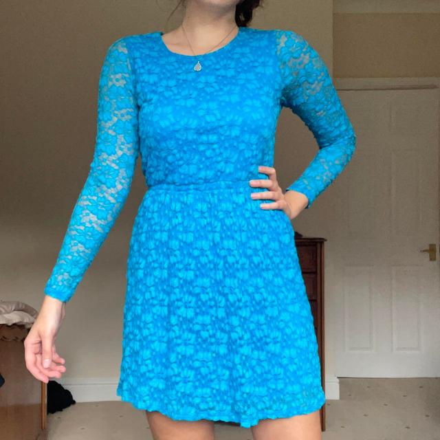 Topshop Women's Mini Dress - Blue - 12 on Productcaster.