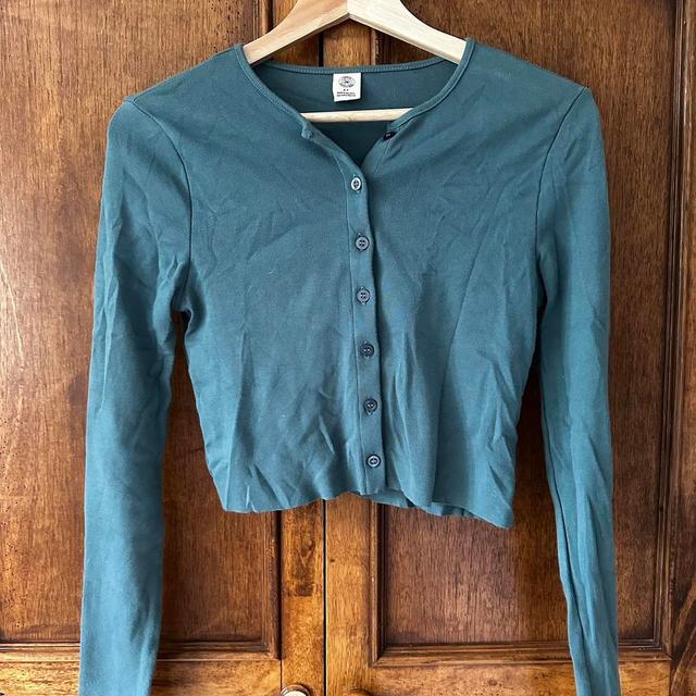 Urban Outfitters Women's Blouse - Blue/Green - S on Productcaster.