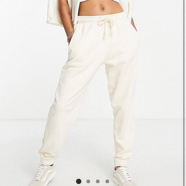 Topshop Women's Sweatpants - Cream - S on Productcaster.