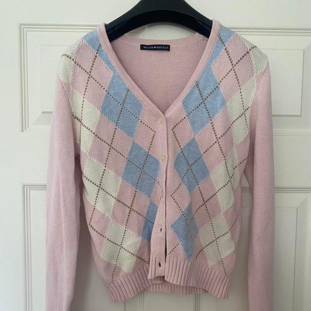 Brandy Melville Women's Cardigan - Pink/Multi - One size on Productcaster.