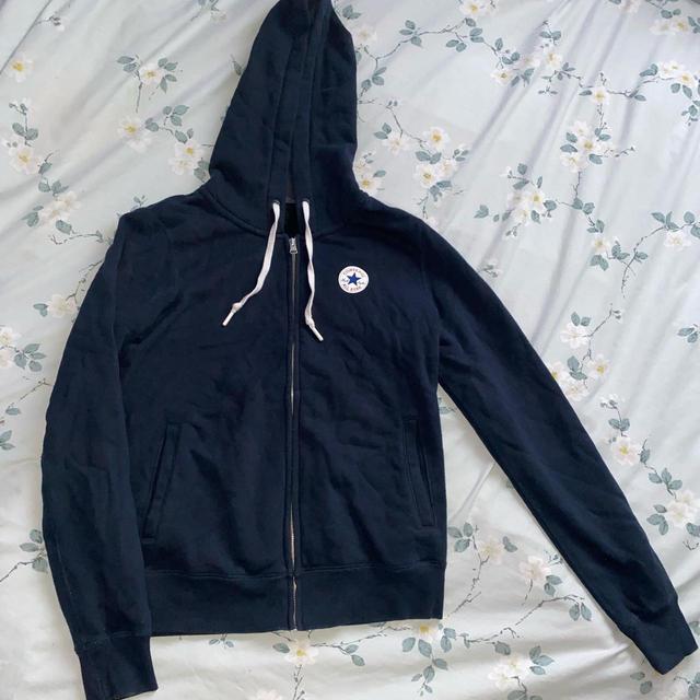 Converse Women's Hoodie - Navy - 8 on Productcaster.