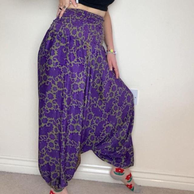 Women's High waisted Trousers - Purple - One size on Productcaster.